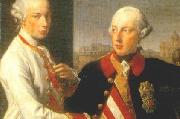 Pompeo Batoni Portrait of Emperor Joseph II (right) and his younger brother Grand Duke Leopold of Tuscany (left), who would later become Holy Roman Emperor as Leopo oil painting artist